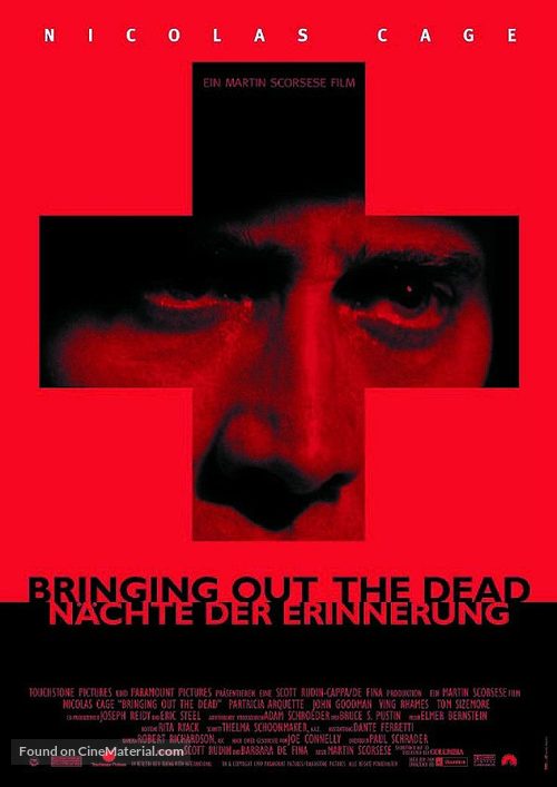 Bringing Out The Dead - German Movie Poster