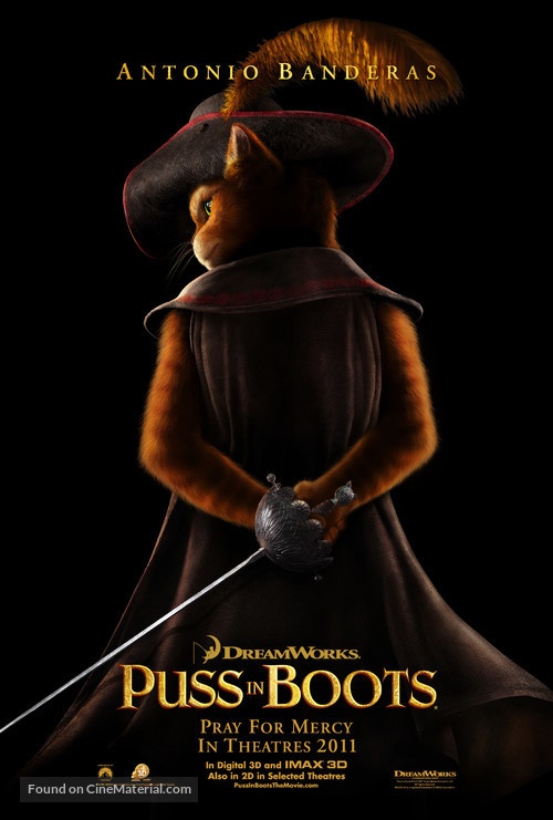 Puss in Boots - British Movie Poster