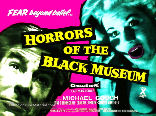 Horrors of the Black Museum - British Movie Poster