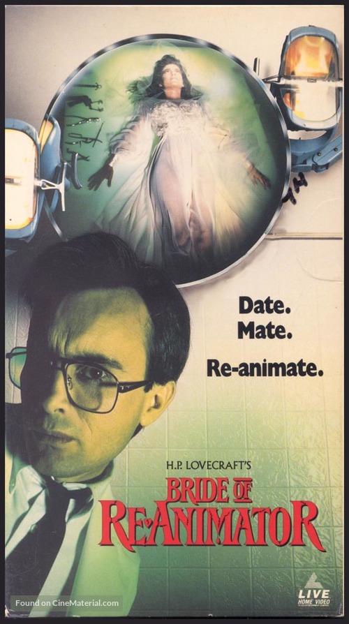 Bride of Re-Animator - VHS movie cover