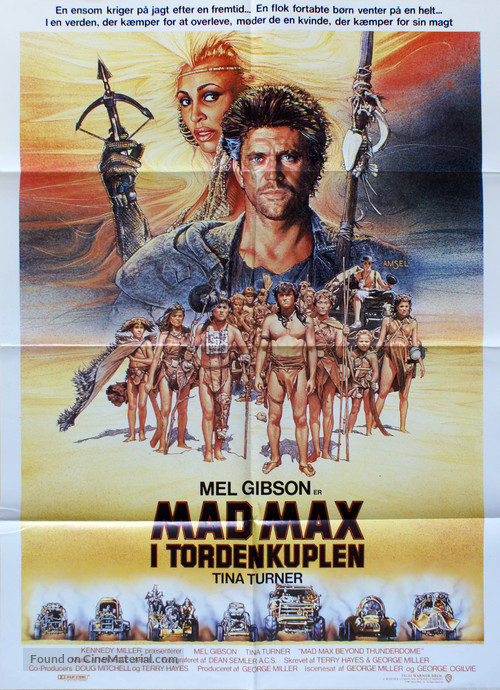 Mad Max Beyond Thunderdome - Danish Movie Poster