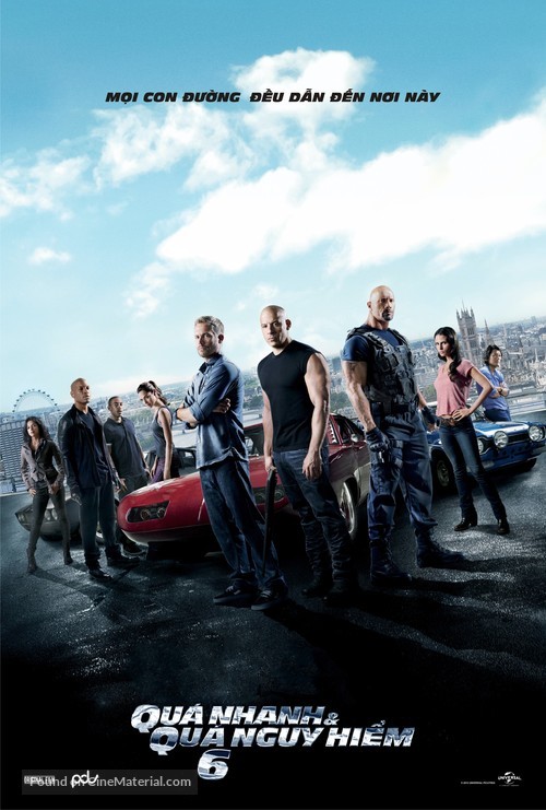 Fast &amp; Furious 6 - Vietnamese Movie Poster