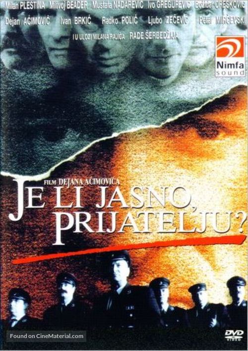 Je li jasno prijatelju? - Croatian DVD movie cover