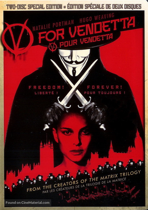 V for Vendetta - Canadian Movie Cover