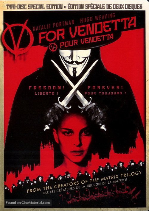 V for Vendetta - Canadian Movie Cover