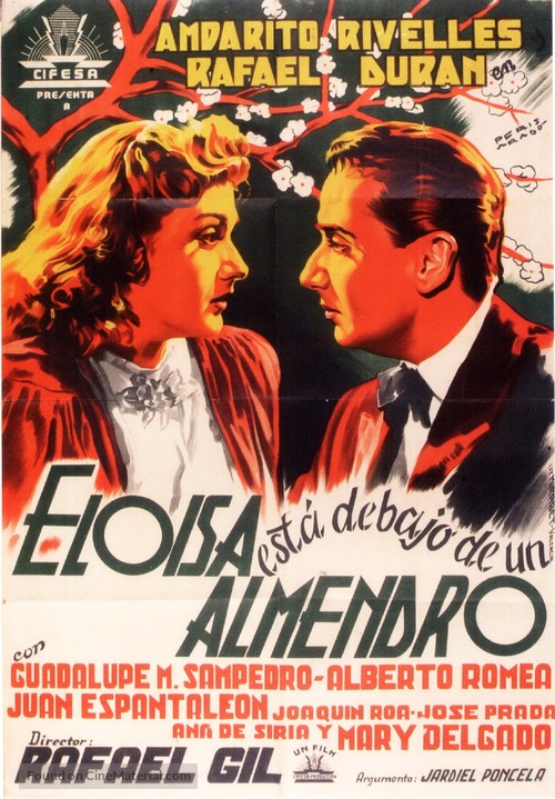 Elo&iacute;sa est&aacute; debajo de un almendro - Spanish Movie Poster