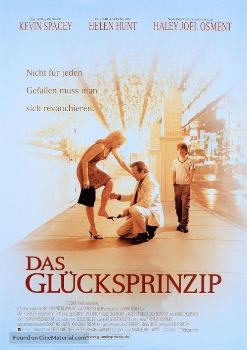 Pay It Forward - German Movie Poster