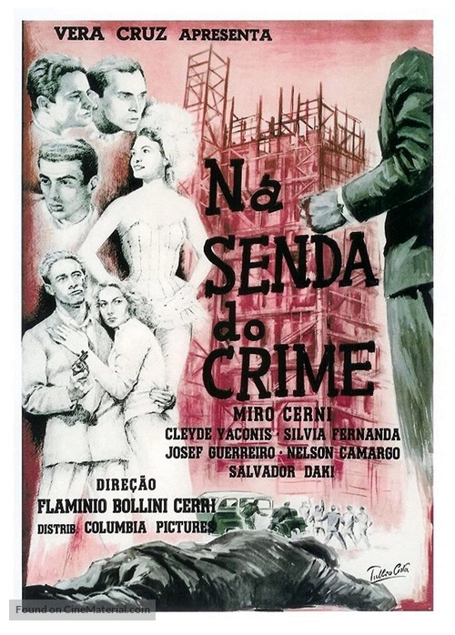 Na Senda do Crime - Brazilian Movie Poster