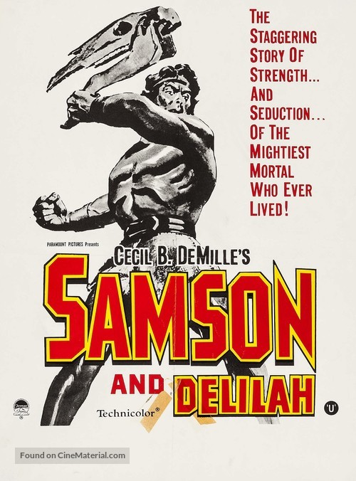 Samson and Delilah - British Movie Poster