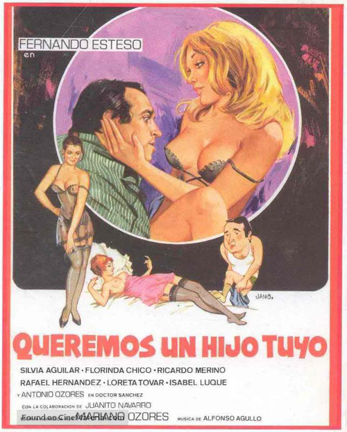 Queremos un hijo tuyo - Spanish Movie Poster