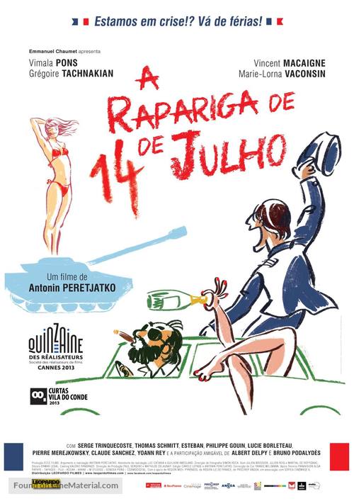 La fille du 14 juillet - Portuguese Movie Poster