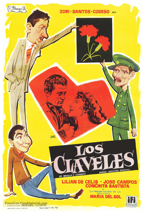 Los claveles - Spanish Movie Poster