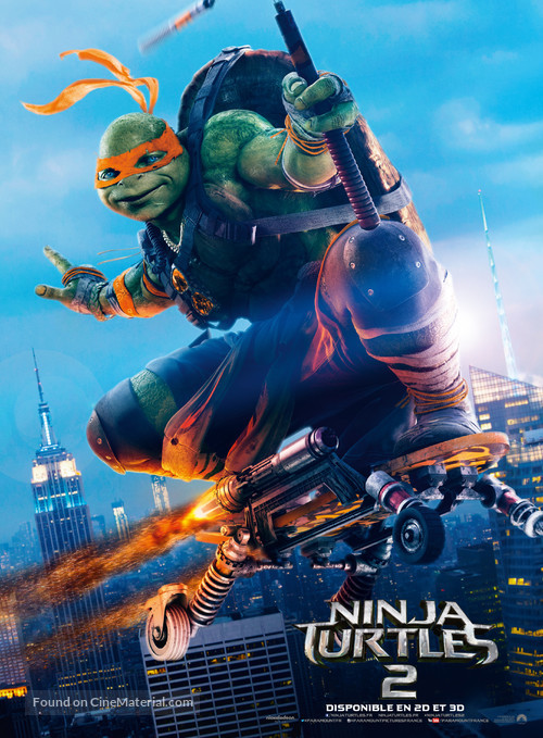 Teenage Mutant Ninja Turtles: Out of the Shadows - French Movie Poster