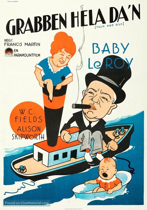 Tillie and Gus - Swedish Movie Poster