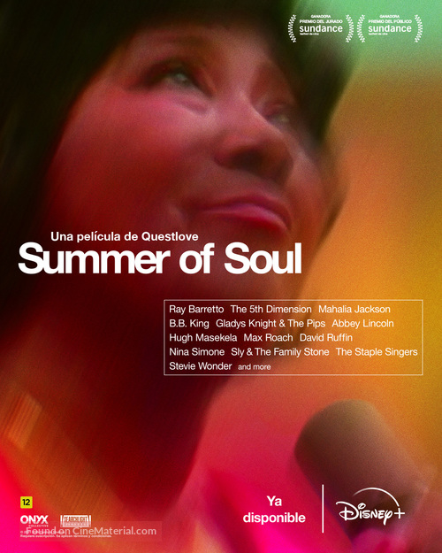 Summer of Soul (...Or, When the Revolution Could Not Be Televised) - Spanish Movie Poster