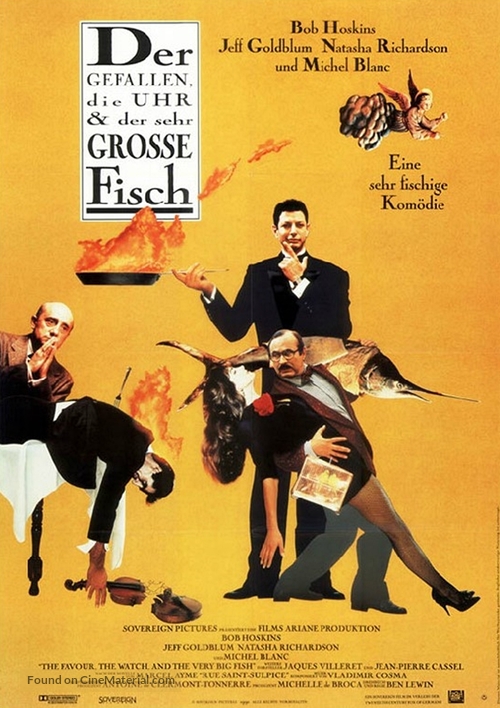 The Favour, the Watch and the Very Big Fish - German Movie Poster