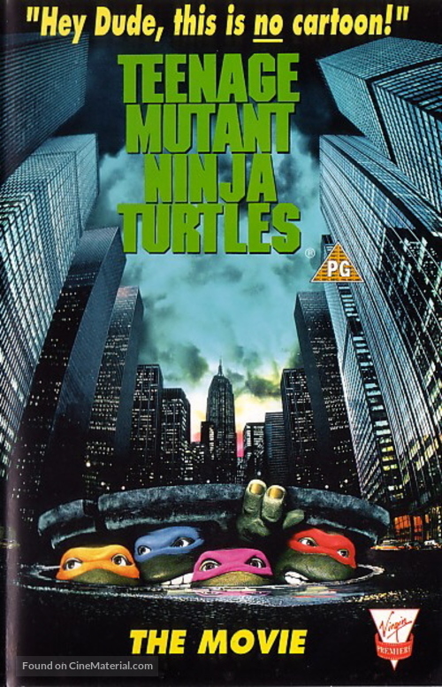 Teenage Mutant Ninja Turtles - British VHS movie cover