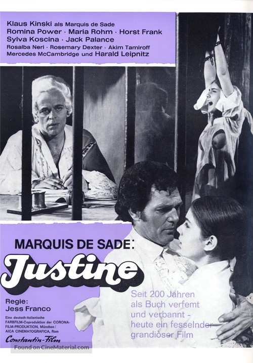 Marquis de Sade: Justine - German Movie Poster