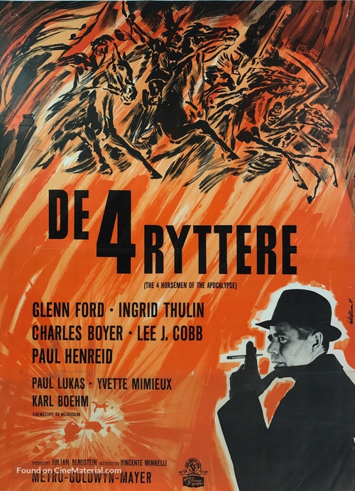 The Four Horsemen of the Apocalypse - Danish Movie Poster