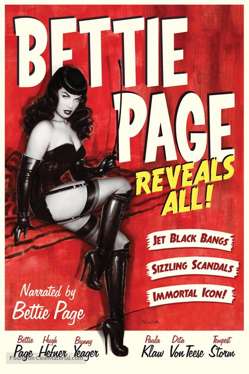 Bettie Page Reveals All - DVD movie cover