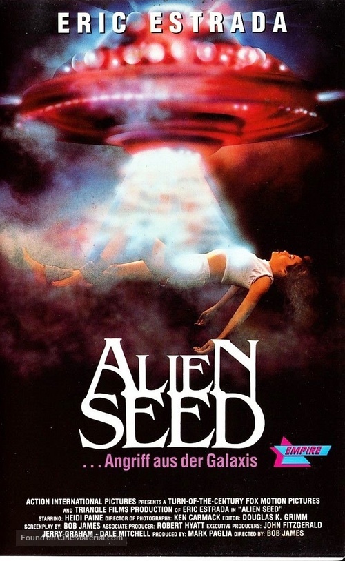 Alien Seed - German VHS movie cover