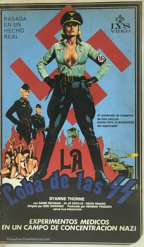 Ilsa: She Wolf of the SS - Spanish VHS movie cover