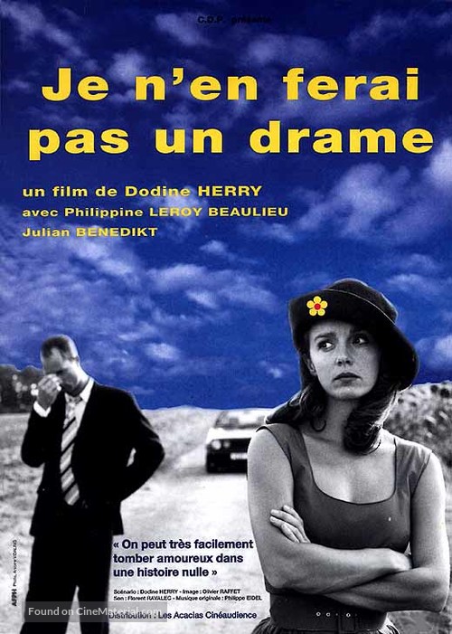 Je n&#039;en ferai pas un drame - French Movie Poster