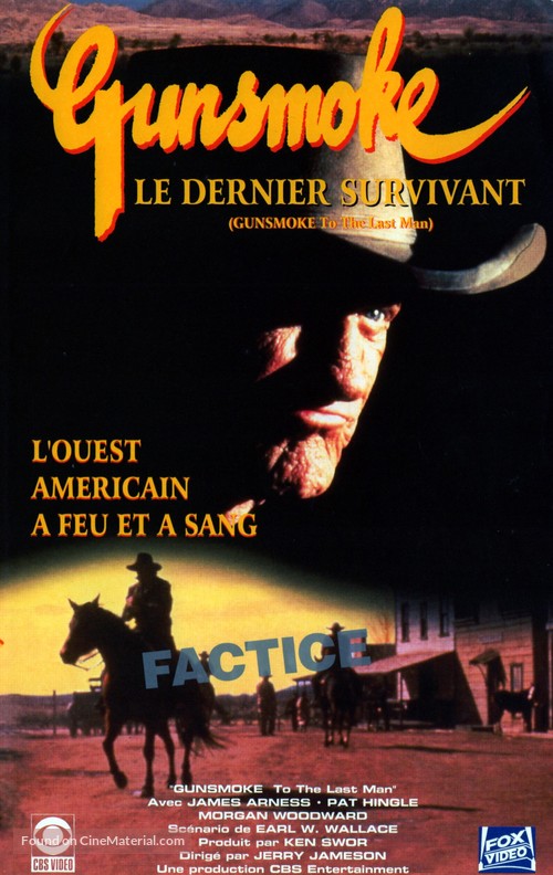 Gunsmoke: To the Last Man - French VHS movie cover