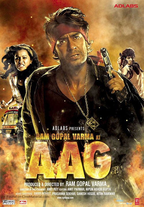 Ram Gopal Varma Ki Aag - Indian Movie Poster