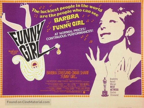 Funny Girl - British Theatrical movie poster