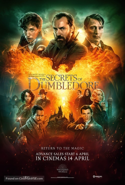 Fantastic Beasts: The Secrets of Dumbledore - Singaporean Movie Poster