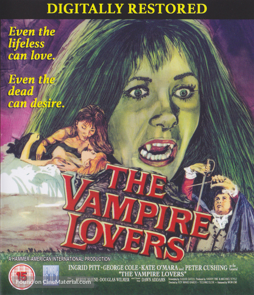 The Vampire Lovers - British Blu-Ray movie cover