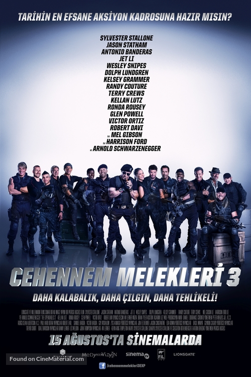The Expendables 3 - Turkish Movie Poster