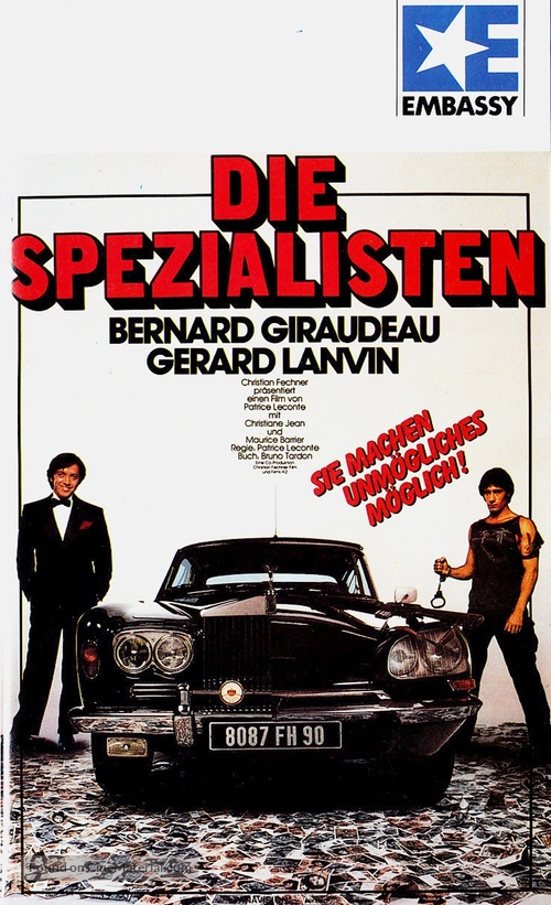 Sp&eacute;cialistes, Les - German VHS movie cover