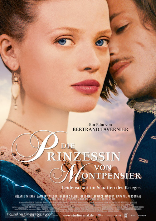 La princesse de Montpensier - German Movie Poster