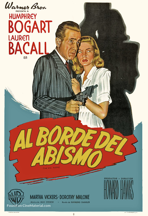 The Big Sleep - Argentinian Movie Poster