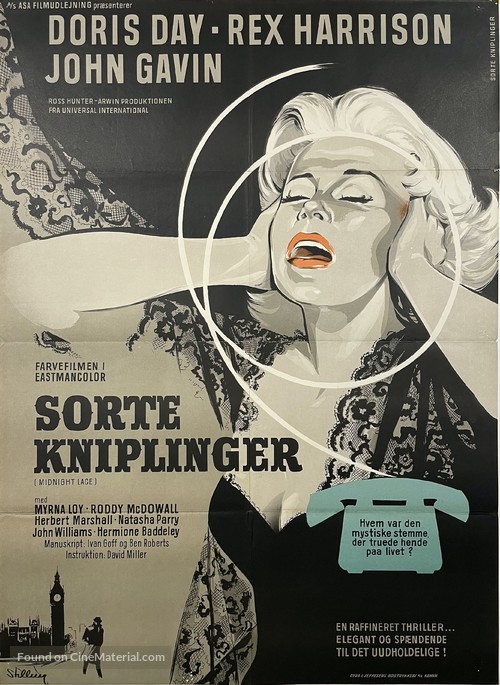 Midnight Lace - Danish Movie Poster