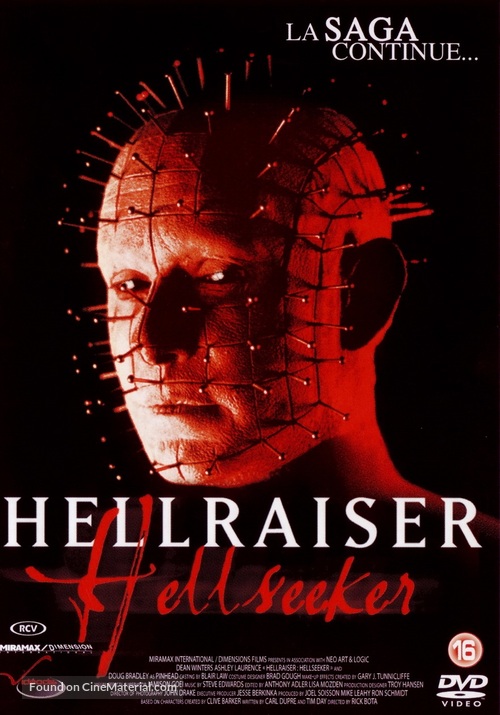 Hellraiser: Hellseeker - Spanish DVD movie cover