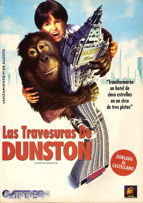 Dunston Checks In - Argentinian DVD movie cover