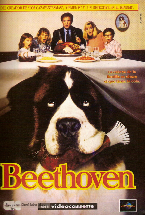 Beethoven - Argentinian VHS movie cover