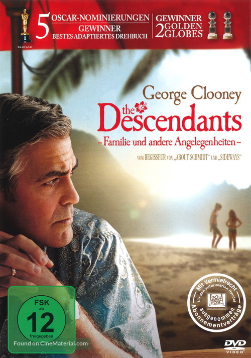 The Descendants - German DVD movie cover