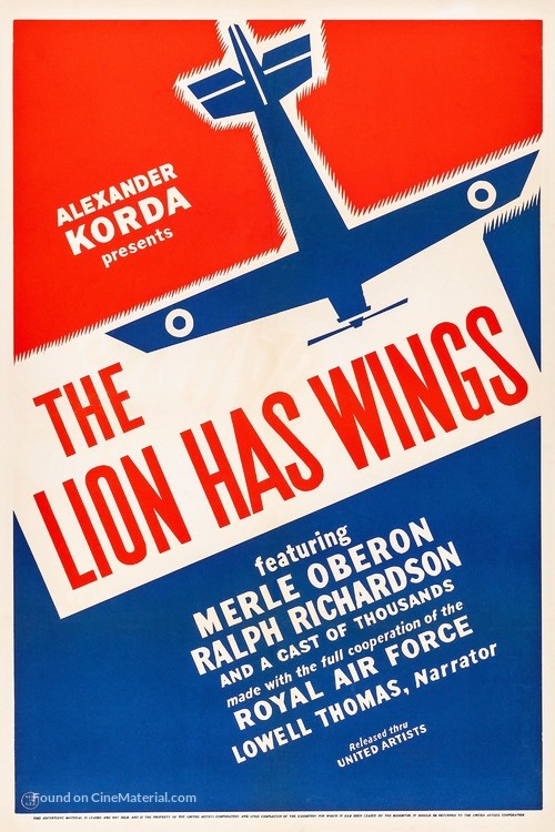 The Lion Has Wings - British Movie Poster