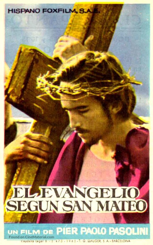 Il vangelo secondo Matteo - Spanish Movie Poster