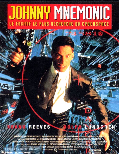 Johnny Mnemonic - French Movie Poster