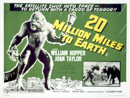 20 Million Miles to Earth - British Movie Poster