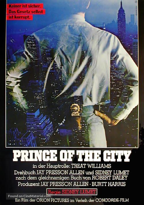 Prince of the City - German Movie Poster