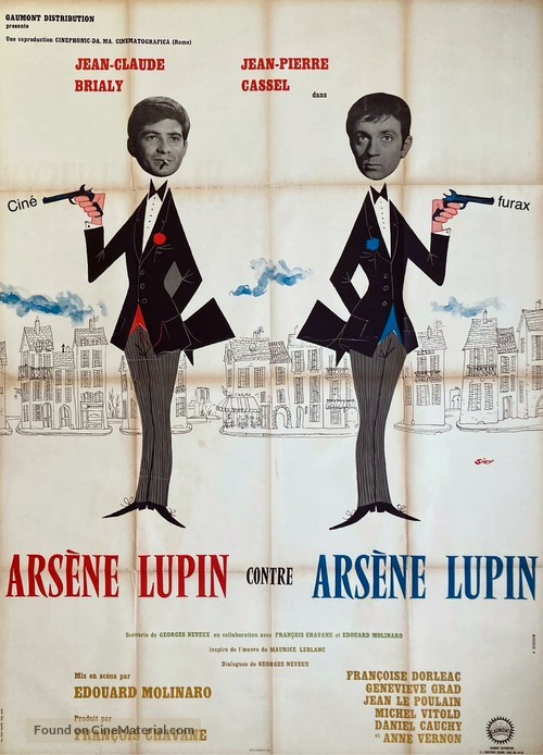 Ars&egrave;ne Lupin contre Ars&egrave;ne Lupin - French Movie Poster