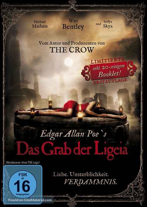 Edgar Allan Poe&#039;s Ligeia - German DVD movie cover