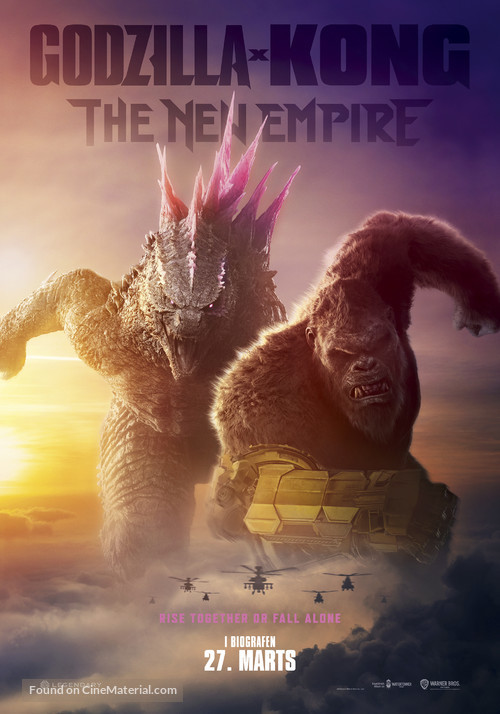 Godzilla x Kong: The New Empire - Danish Movie Poster