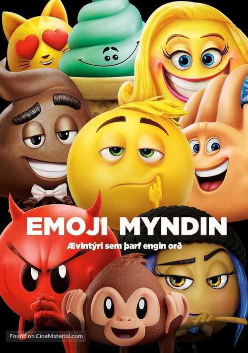 The Emoji Movie - Icelandic Movie Poster